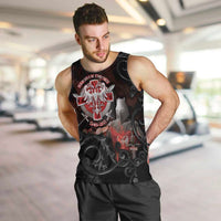 Serbian Empire Men Tank Top Knight With Emblem Double Eagle - Wonder Print Shop
