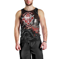 Serbian Empire Men Tank Top Knight With Emblem Double Eagle - Wonder Print Shop