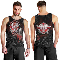 Serbian Empire Men Tank Top Knight With Emblem Double Eagle - Wonder Print Shop
