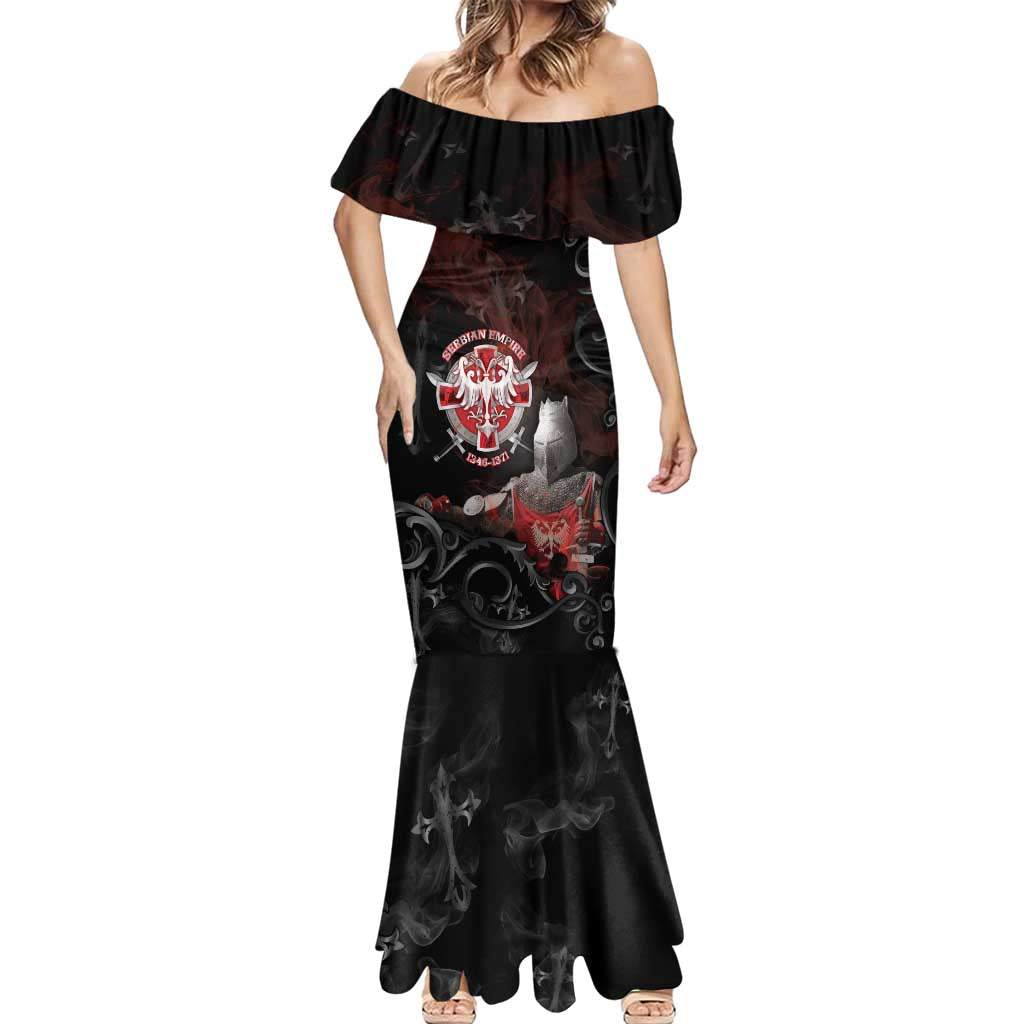 Serbian Empire Mermaid Dress Knight With Emblem Double Eagle - Wonder Print Shop
