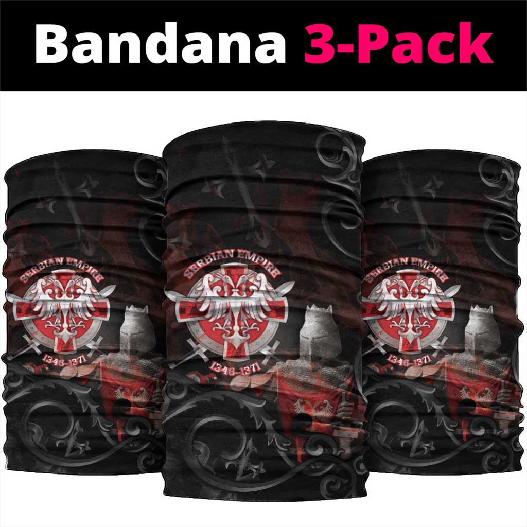 Serbian Empire Neck Gaiter Knight With Emblem Double Eagle - Wonder Print Shop