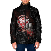 Serbian Empire Padded Jacket Knight With Emblem Double Eagle - Wonder Print Shop