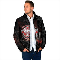 Serbian Empire Padded Jacket Knight With Emblem Double Eagle - Wonder Print Shop