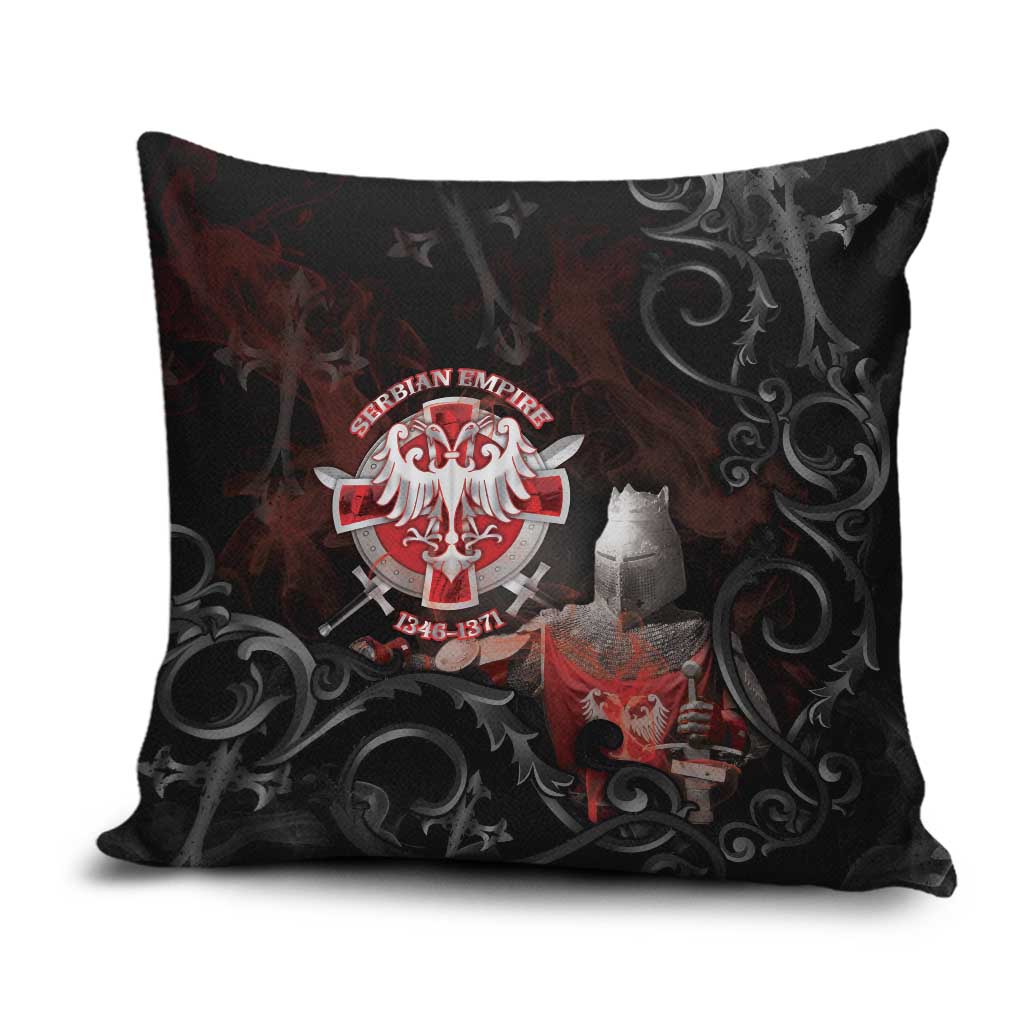 Serbian Empire Pillow Cover Knight With Emblem Double Eagle - Wonder Print Shop