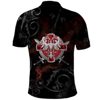 Serbian Empire Polo Shirt Knight With Emblem Double Eagle - Wonder Print Shop
