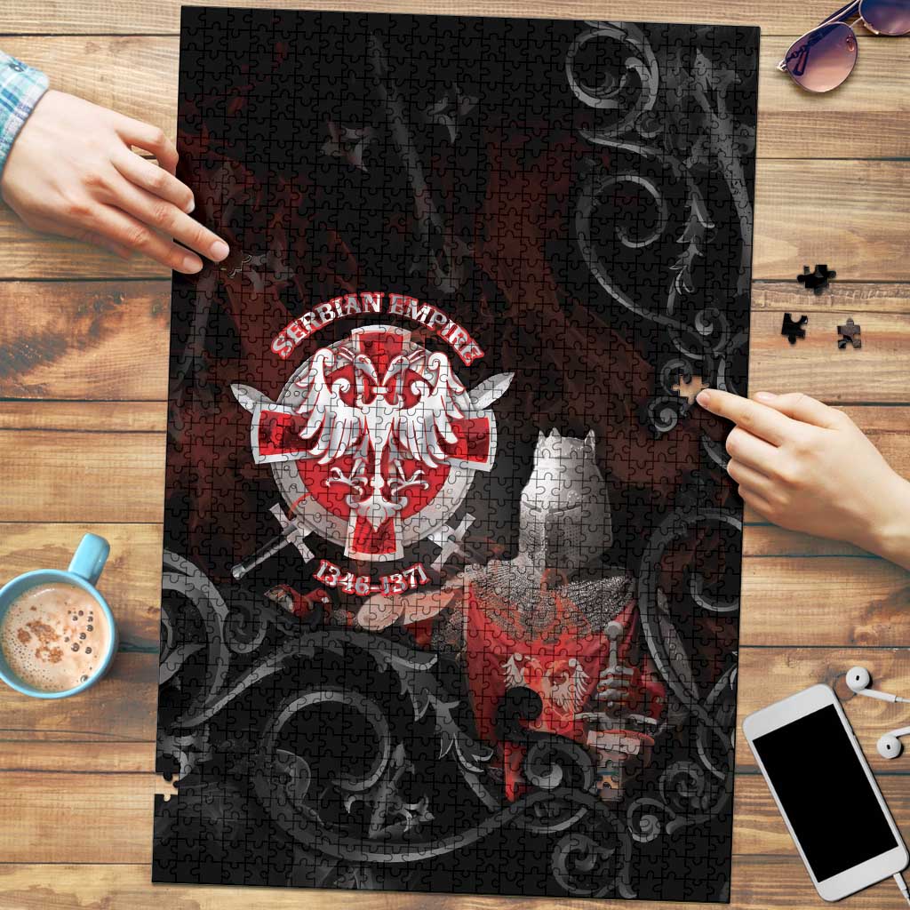 Serbian Empire Puzzle Knight With Emblem Double Eagle - Wonder Print Shop