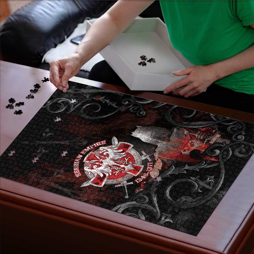Serbian Empire Puzzle Knight With Emblem Double Eagle - Wonder Print Shop