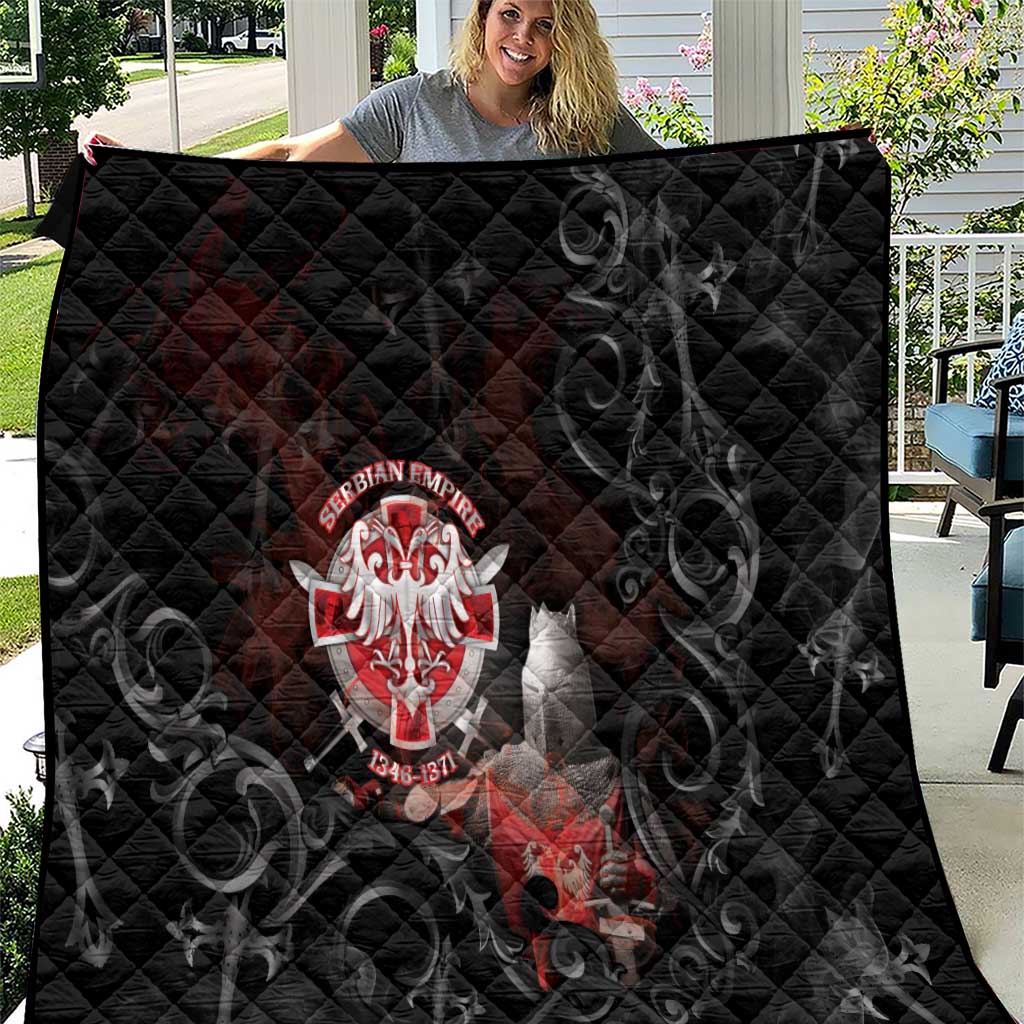 Serbian Empire Quilt Knight With Emblem Double Eagle - Wonder Print Shop
