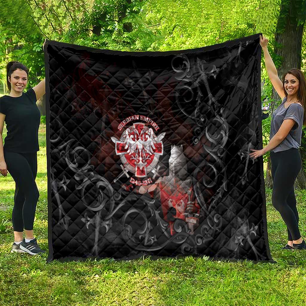 Serbian Empire Quilt Knight With Emblem Double Eagle - Wonder Print Shop