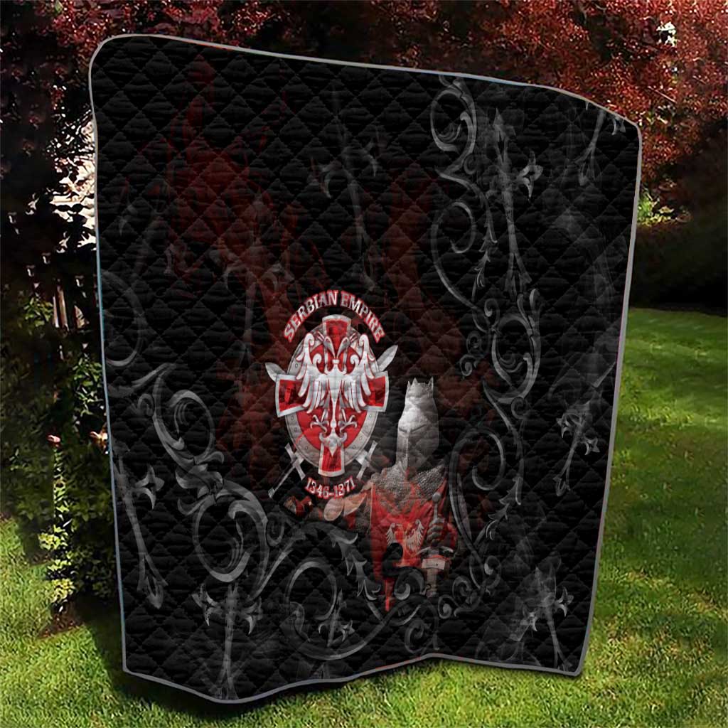 Serbian Empire Quilt Knight With Emblem Double Eagle - Wonder Print Shop