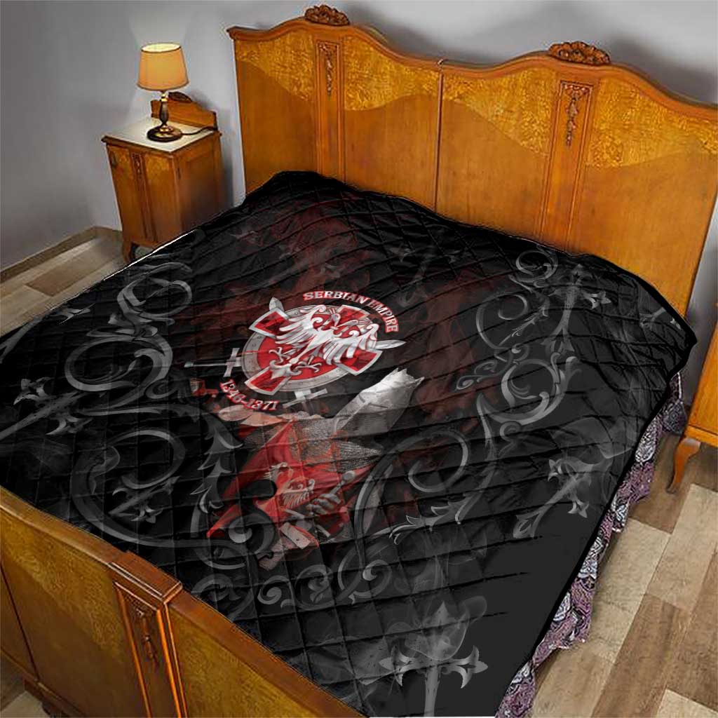 Serbian Empire Quilt Knight With Emblem Double Eagle - Wonder Print Shop