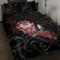 Serbian Empire Quilt Bed Set Knight With Emblem Double Eagle - Wonder Print Shop