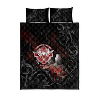 Serbian Empire Quilt Bed Set Knight With Emblem Double Eagle - Wonder Print Shop
