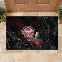 Serbian Empire Rubber Doormat Knight With Emblem Double Eagle - Wonder Print Shop