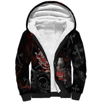 Serbian Empire Sherpa Hoodie Knight With Emblem Double Eagle - Wonder Print Shop