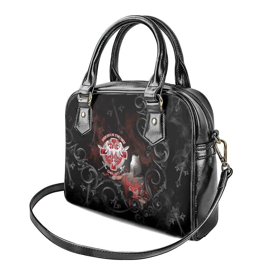 Serbian Empire Shoulder Handbag Knight With Emblem Double Eagle - Wonder Print Shop