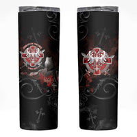 Serbian Empire Skinny Tumbler Knight With Emblem Double Eagle - Wonder Print Shop