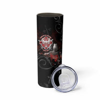 Serbian Empire Skinny Tumbler Knight With Emblem Double Eagle - Wonder Print Shop