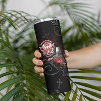 Serbian Empire Skinny Tumbler Knight With Emblem Double Eagle - Wonder Print Shop