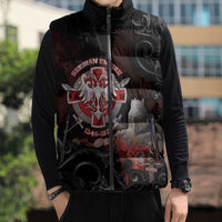 Serbian Empire Sleeveless Puffer Jacket Knight With Emblem Double Eagle - Wonder Print Shop