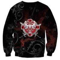Serbian Empire Sweatshirt Knight With Emblem Double Eagle - Wonder Print Shop