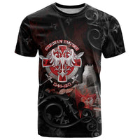 Serbian Empire T Shirt Knight With Emblem Double Eagle - Wonder Print Shop