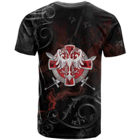 Serbian Empire T Shirt Knight With Emblem Double Eagle - Wonder Print Shop