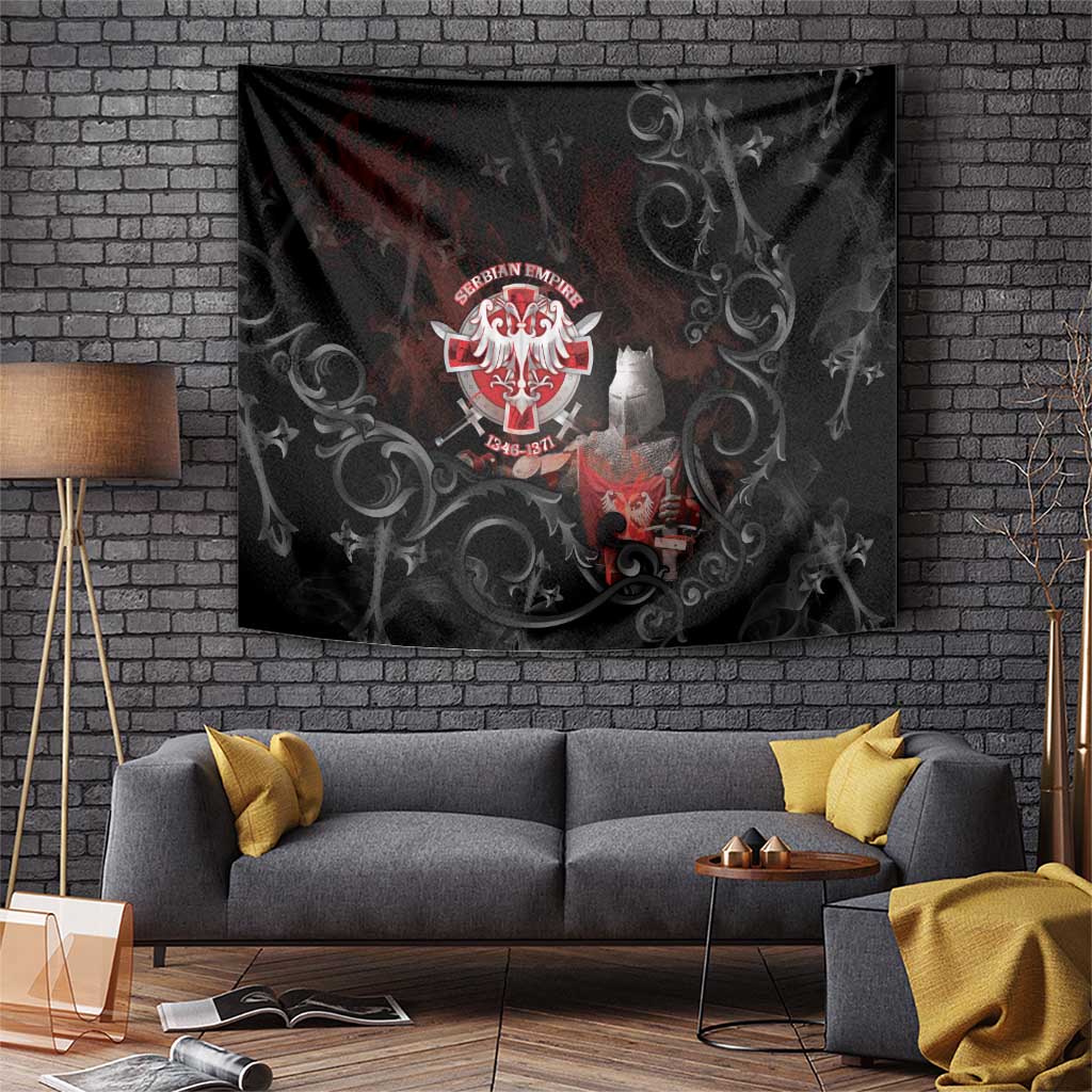 Serbian Empire Tapestry Knight With Emblem Double Eagle - Wonder Print Shop