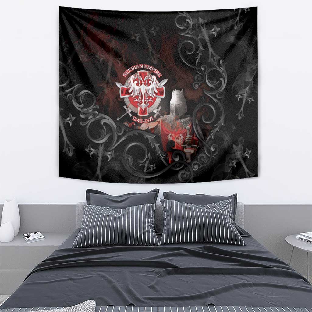 Serbian Empire Tapestry Knight With Emblem Double Eagle - Wonder Print Shop