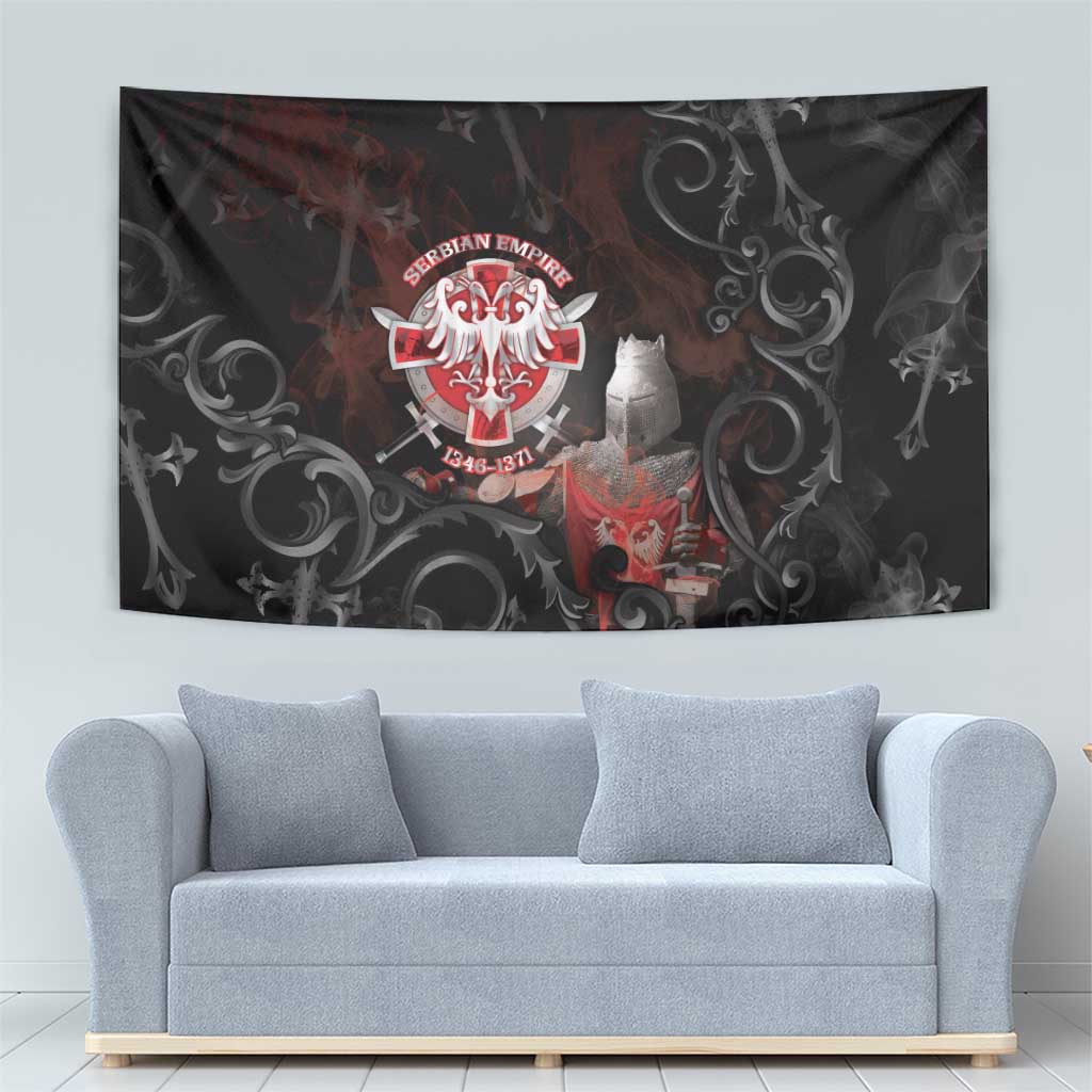 Serbian Empire Tapestry Knight With Emblem Double Eagle - Wonder Print Shop