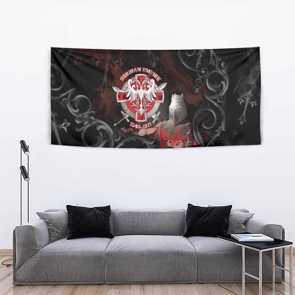 Serbian Empire Tapestry Knight With Emblem Double Eagle - Wonder Print Shop