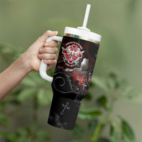 Serbian Empire Tumbler With Handle Knight With Emblem Double Eagle - Wonder Print Shop