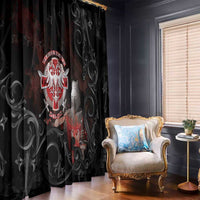 Serbian Empire Window Curtain Knight With Emblem Double Eagle - Wonder Print Shop