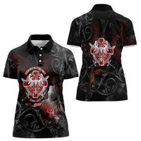 Serbian Empire Women Polo Shirt Knight With Emblem Double Eagle - Wonder Print Shop