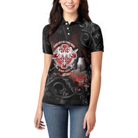Serbian Empire Women Polo Shirt Knight With Emblem Double Eagle - Wonder Print Shop
