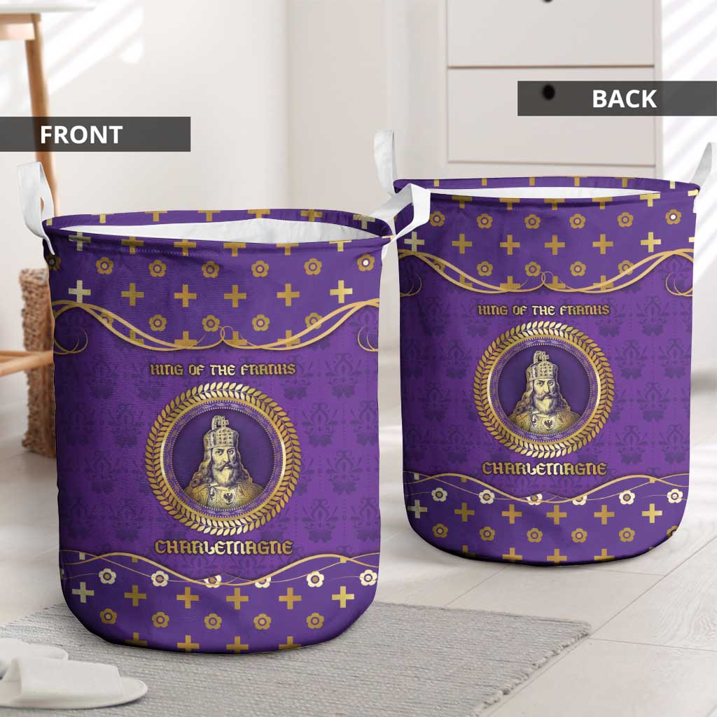 Carolingian Empire Laundry Basket Charlemagne King Of The Franks - Wonder Print Shop