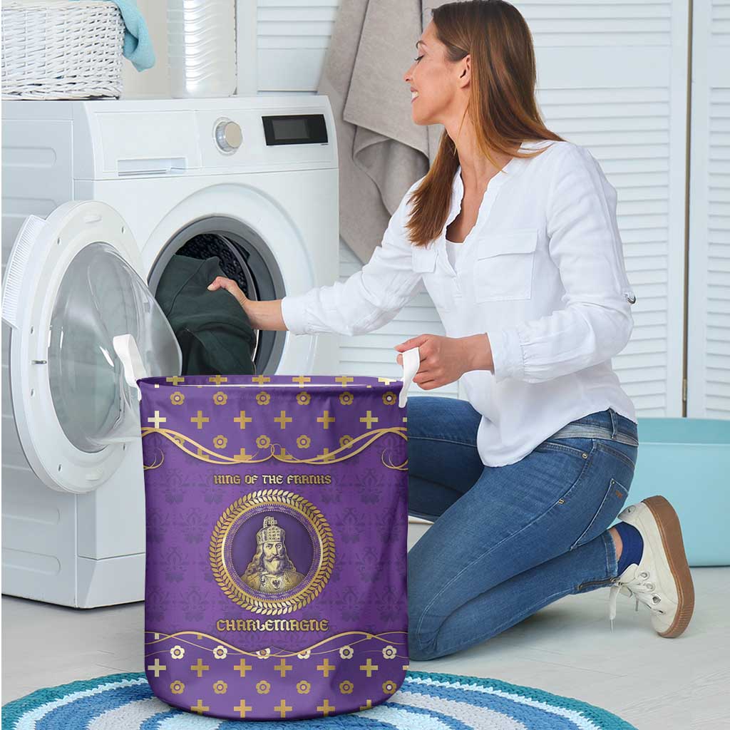 Carolingian Empire Laundry Basket Charlemagne King Of The Franks - Wonder Print Shop