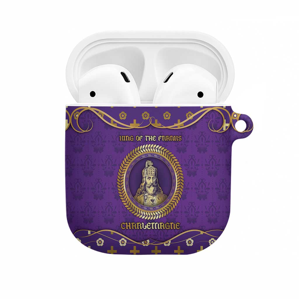 Carolingian Empire AirPods Case Charlemagne King Of The Franks - Wonder Print Shop