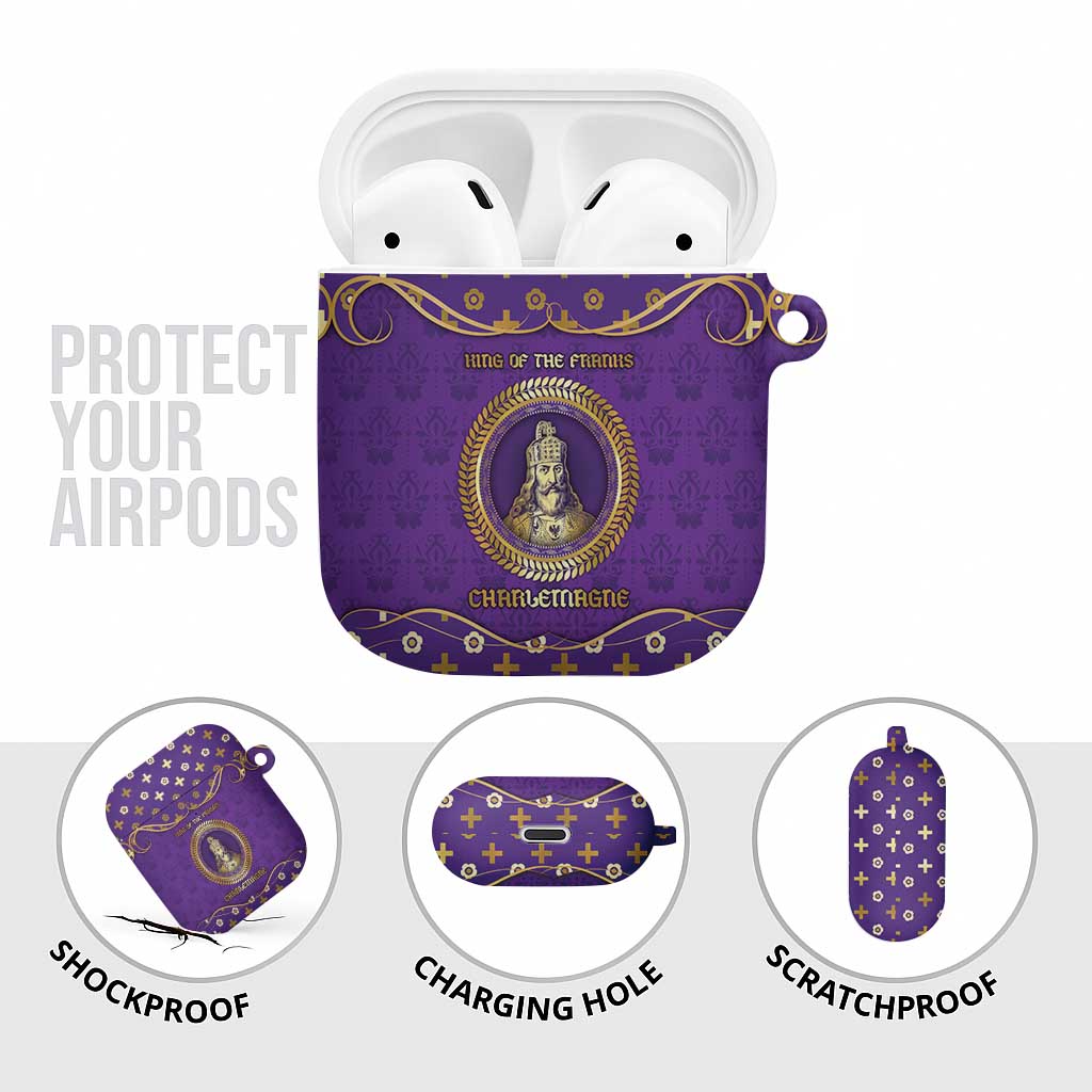 Carolingian Empire AirPods Case Charlemagne King Of The Franks - Wonder Print Shop