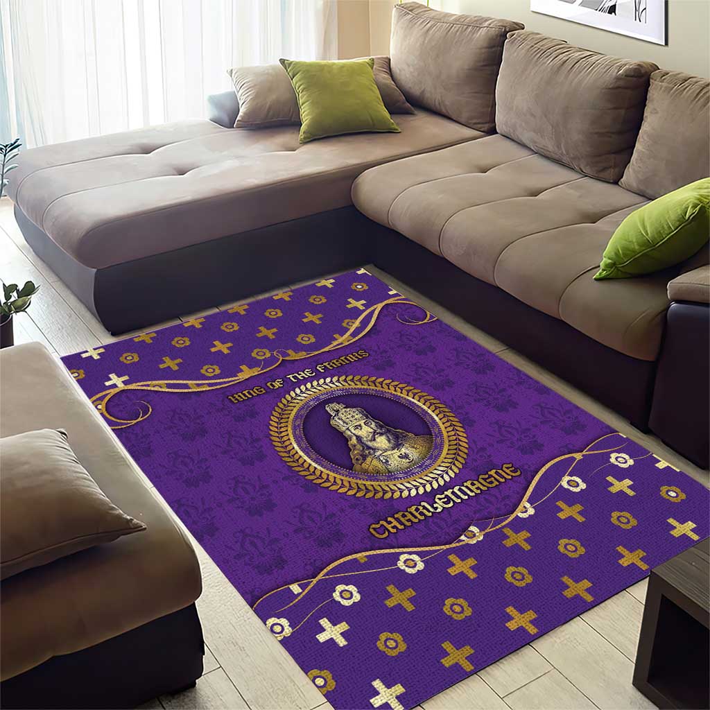 Carolingian Empire Area Rug Charlemagne King Of The Franks - Wonder Print Shop