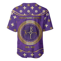 Carolingian Empire Baseball Jersey Charlemagne King Of The Franks - Wonder Print Shop