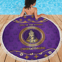 Carolingian Empire Beach Blanket Charlemagne King Of The Franks - Wonder Print Shop