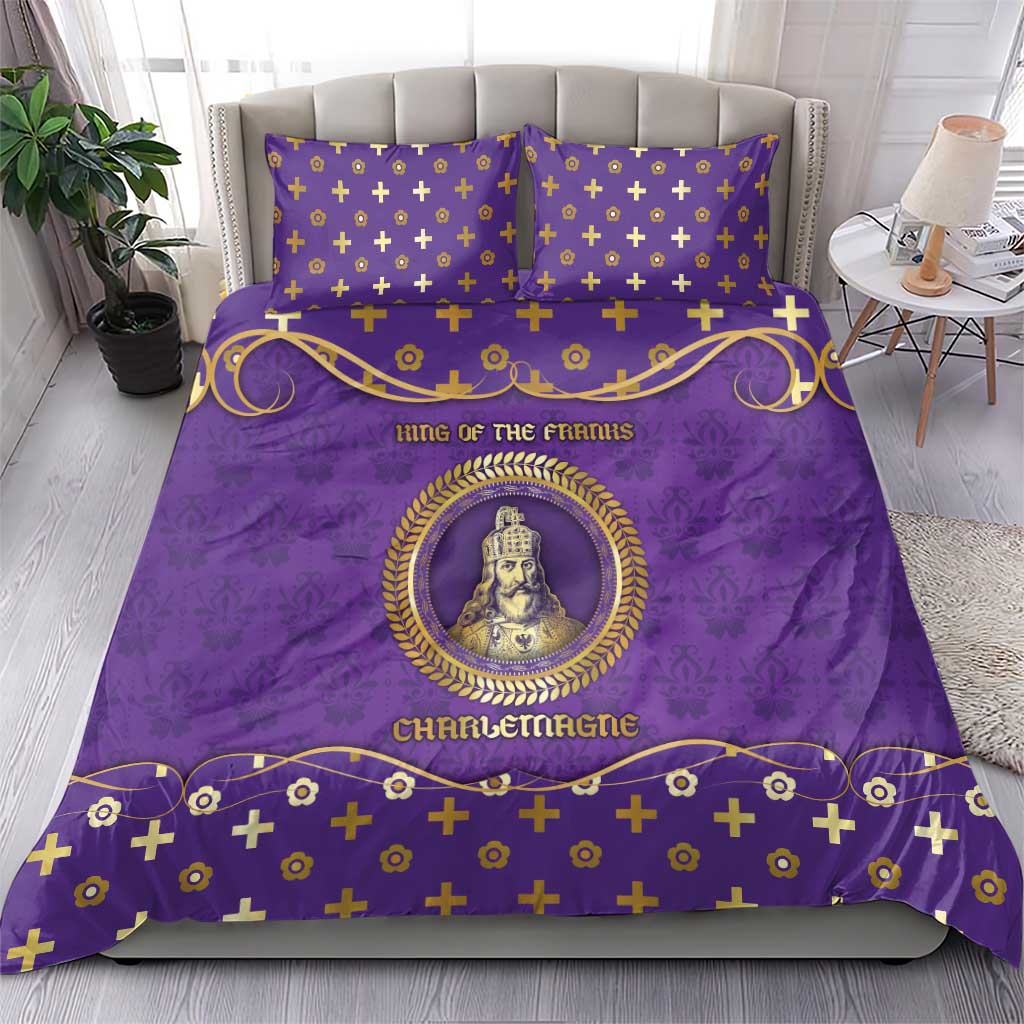 Carolingian Empire Bedding Set Charlemagne King Of The Franks - Wonder Print Shop