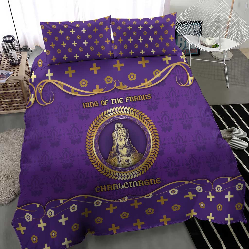 Carolingian Empire Bedding Set Charlemagne King Of The Franks - Wonder Print Shop