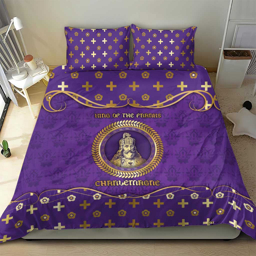 Carolingian Empire Bedding Set Charlemagne King Of The Franks - Wonder Print Shop