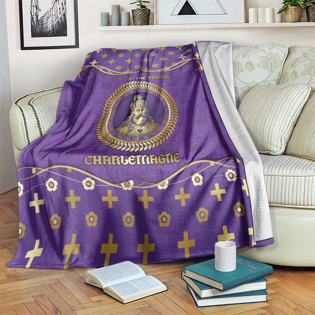Carolingian Empire Blanket Charlemagne King Of The Franks - Wonder Print Shop