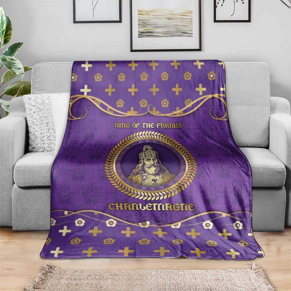 Carolingian Empire Blanket Charlemagne King Of The Franks - Wonder Print Shop