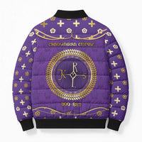 Carolingian Empire Bomber Puffer Jacket Charlemagne King Of The Franks - Wonder Print Shop