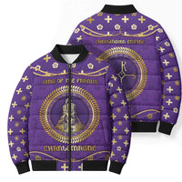 Carolingian Empire Bomber Puffer Jacket Charlemagne King Of The Franks - Wonder Print Shop