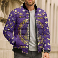 Carolingian Empire Bomber Puffer Jacket Charlemagne King Of The Franks - Wonder Print Shop
